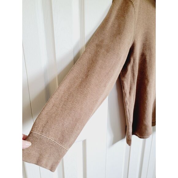 Polo Ralph Lauren Men's‎ XL Vintage Sweater Brown Logo 1/4 Zip LS Cotton - Picture 5 of 6